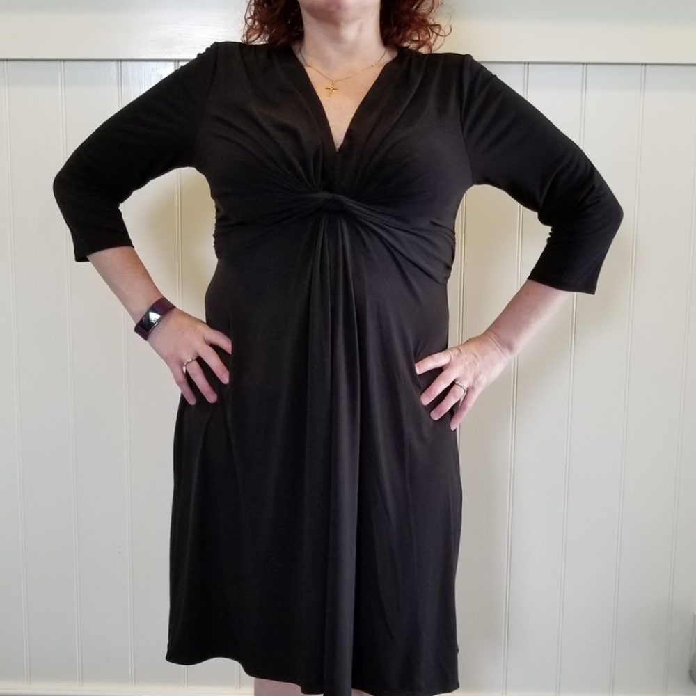 3/4 Sleeve Little Black Dress
